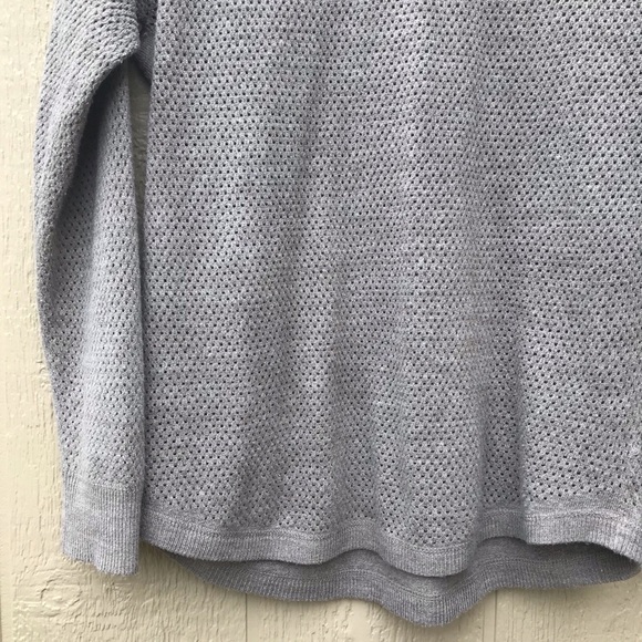 [Sweet Romeo] Open Knit Crew Neck Sweater Large - Picture 5 of 8